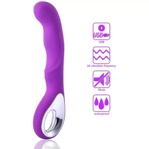 Rechargeable Woman's 10 Speed Vibrator - S97