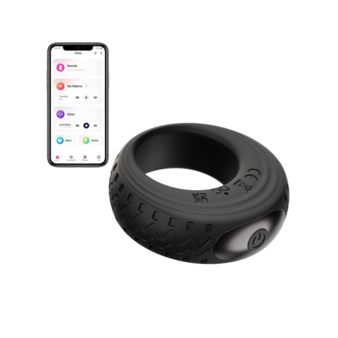 Mens Rechargeable App Controlled Delay Ring